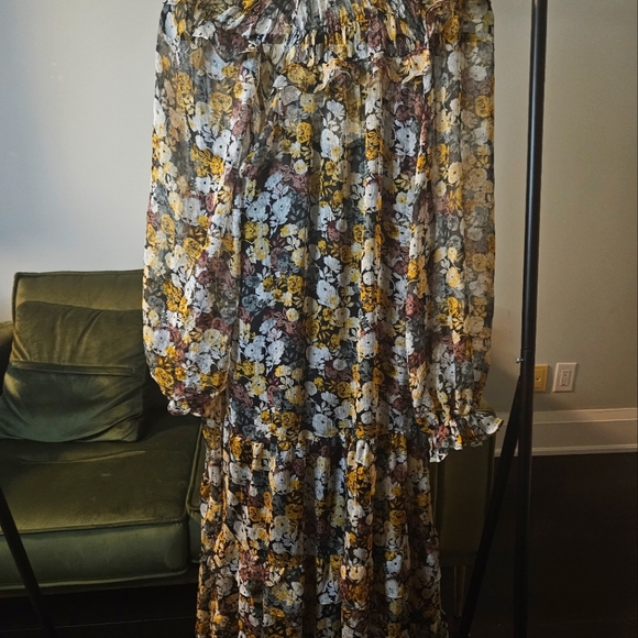Maxi layered floral print dress - Picture 3 of 8